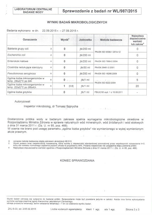 Sprawozdanie z bada WL/987/2015