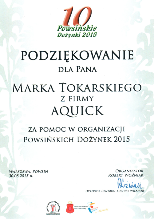 Podzikowanie Powsiskie Doynki_2015