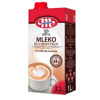 Mleko UHT KUCHMISTRZA, nie tylko dla baristów 3,2 %, 1L Mleko UHT KUCHMISTRZA, nie tylko dla baristów 3,2 %, 1L