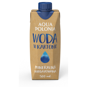 Woda mineralna w kartonie 0,5 l Aqua Polonia